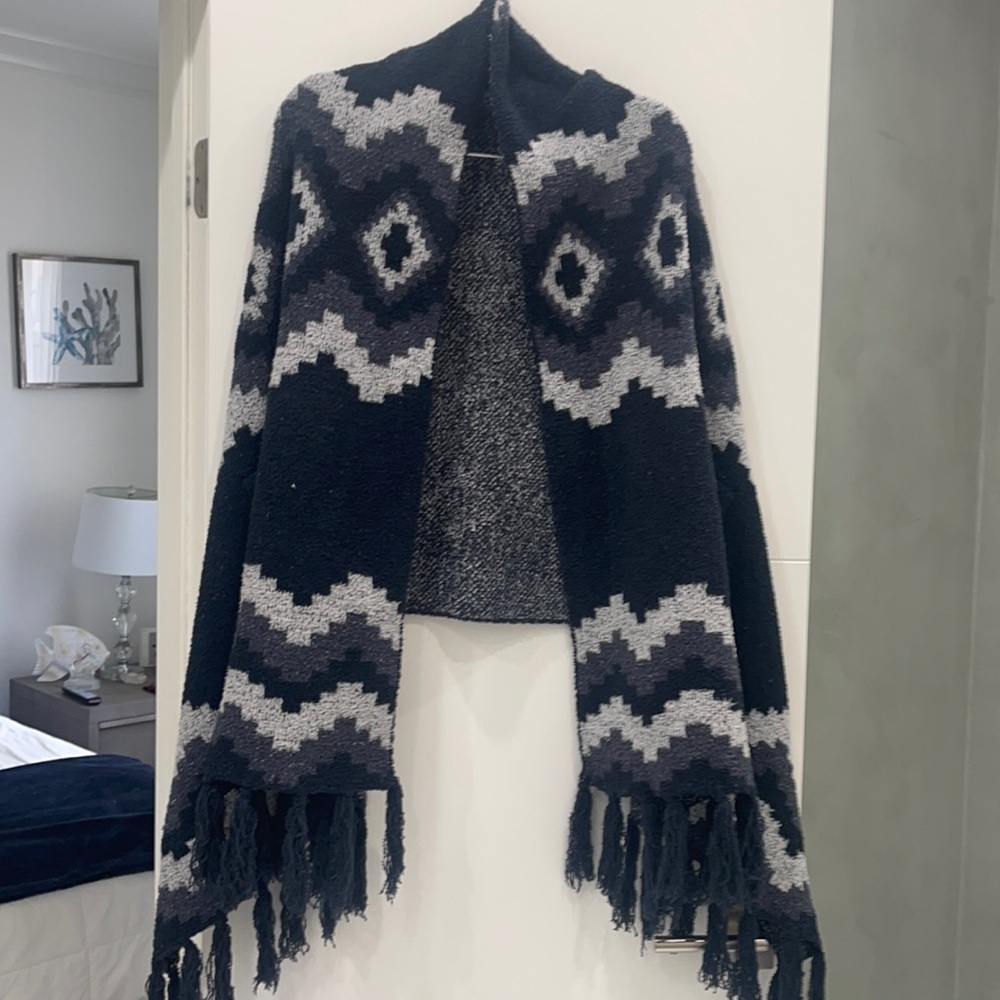 Beautiful poncho worn once from Anthropology